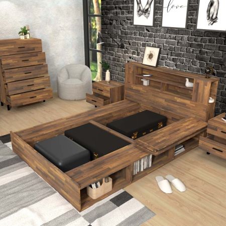 Înălțime de 14,2 cm de sus în jos. Există compartimente independente pe laturile stânga și dreapta ale panoului din mijloc. Lățimea este de 16,8 cm, adâncimea este de 22,5 cm, iar înălțimea este de 30,0 cm. Patul are o adâncime de 208,0 cm.